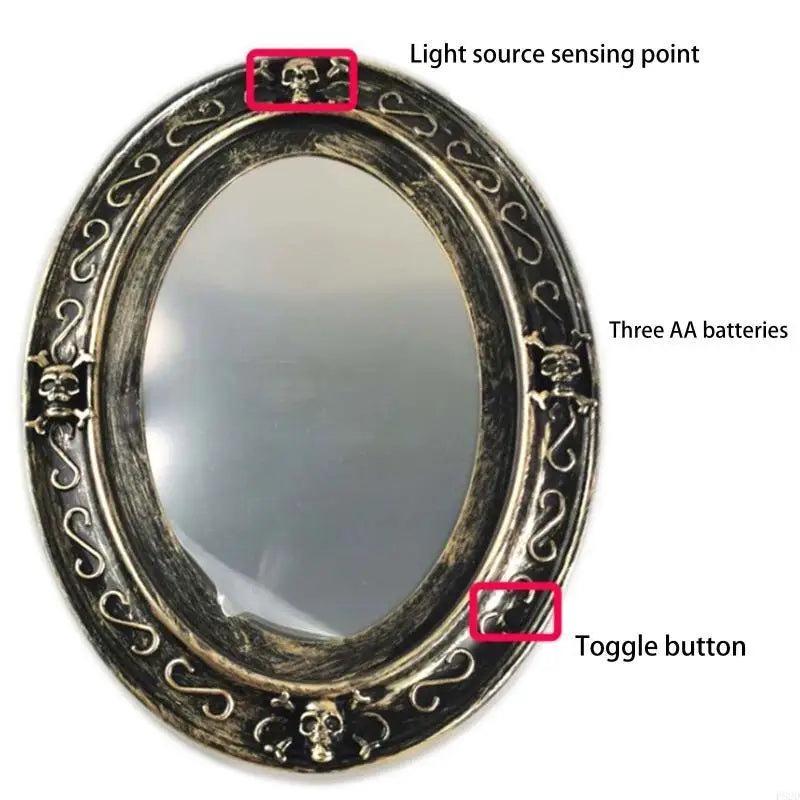 Funny Haunted Mirror Halloween Motion Activated Scary Mirror Party Decoration Halloween Props Gift