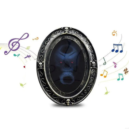 P82D Funny Haunted Mirror Halloween Motion Activated Scary Mirror Party Decoration Halloween Props Gift